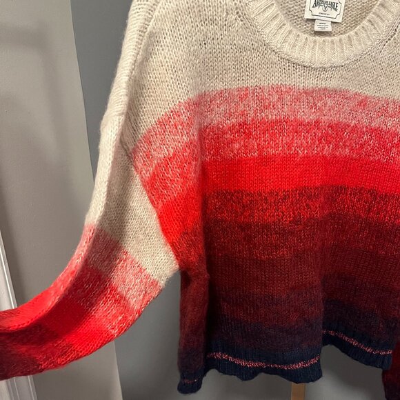 New America Eagle Ombré Stripe Mock Neck Sweater Size M - Picture 3 of 4